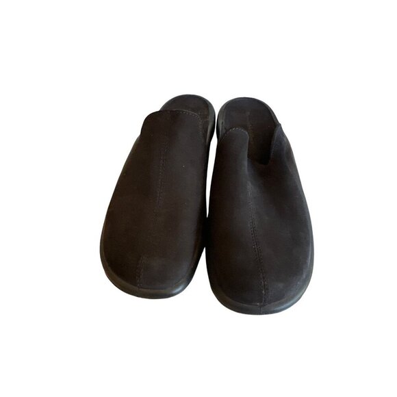 Hammacher Schlemmer Mens Leather Slip-On Shoes Size 46 - Picture 1 of 6